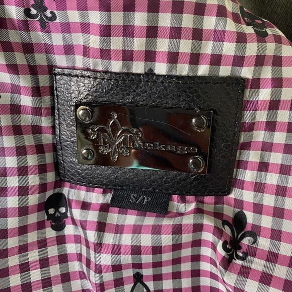 Mackage Lamb Leather Moto Biker Jacket size small - Picture 7 of 10